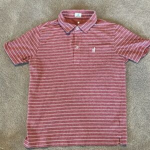 Johnnie-o striped polo shirt